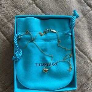 Tiffany & Co Elsa Peretti Bean Pendant Necklace